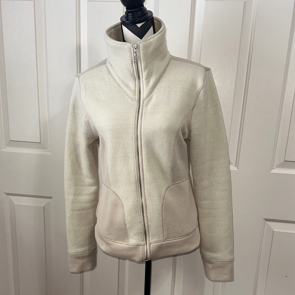 Prana Women's Cream Full Zip Utility Jacket